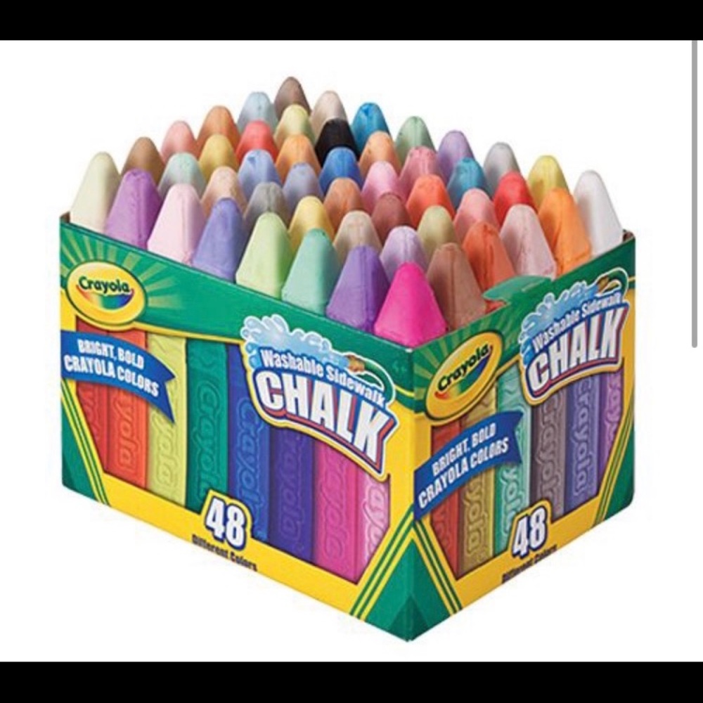 2 boxes of Crayola side walk chalk new 48 count